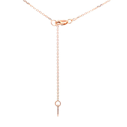 Colgantes de moda de zafiro y diamante de 0,73 ct. Oro rosa de 10 kt.