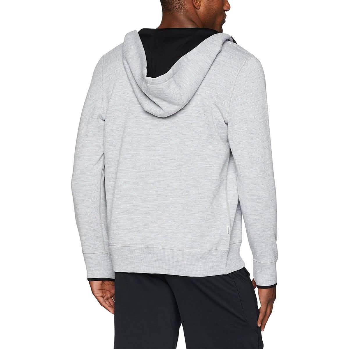 Sudadera con capucha de lana merino cepillada de hombre con cremallera completa - Gruesa