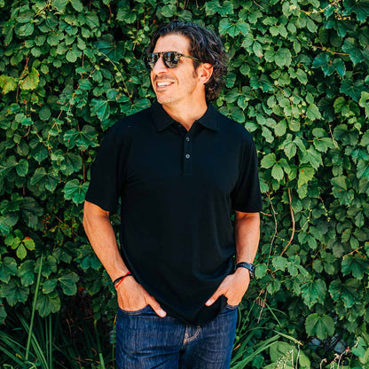Polo de lana micrométrico para hombre - Woolverino