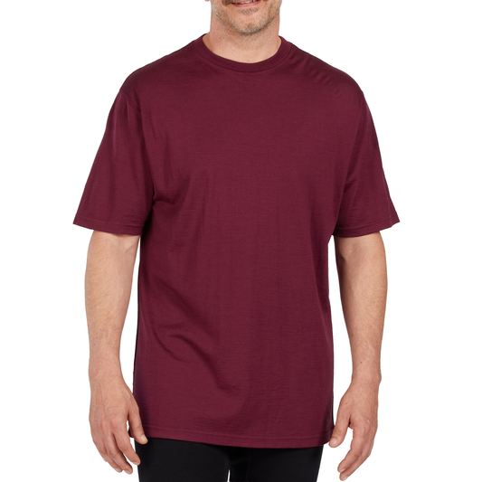 Camiseta Ligera de Lana para Hombre Cuello Redondo - 100% Lana Merino