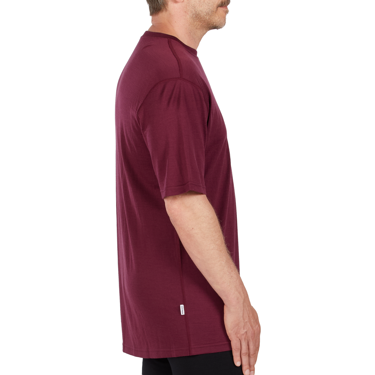 Camiseta Ligera de Lana para Hombre Cuello Redondo - 100% Lana Merino