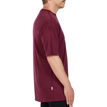 Camiseta Ligera de Lana para Hombre Cuello Redondo - 100% Lana Merino