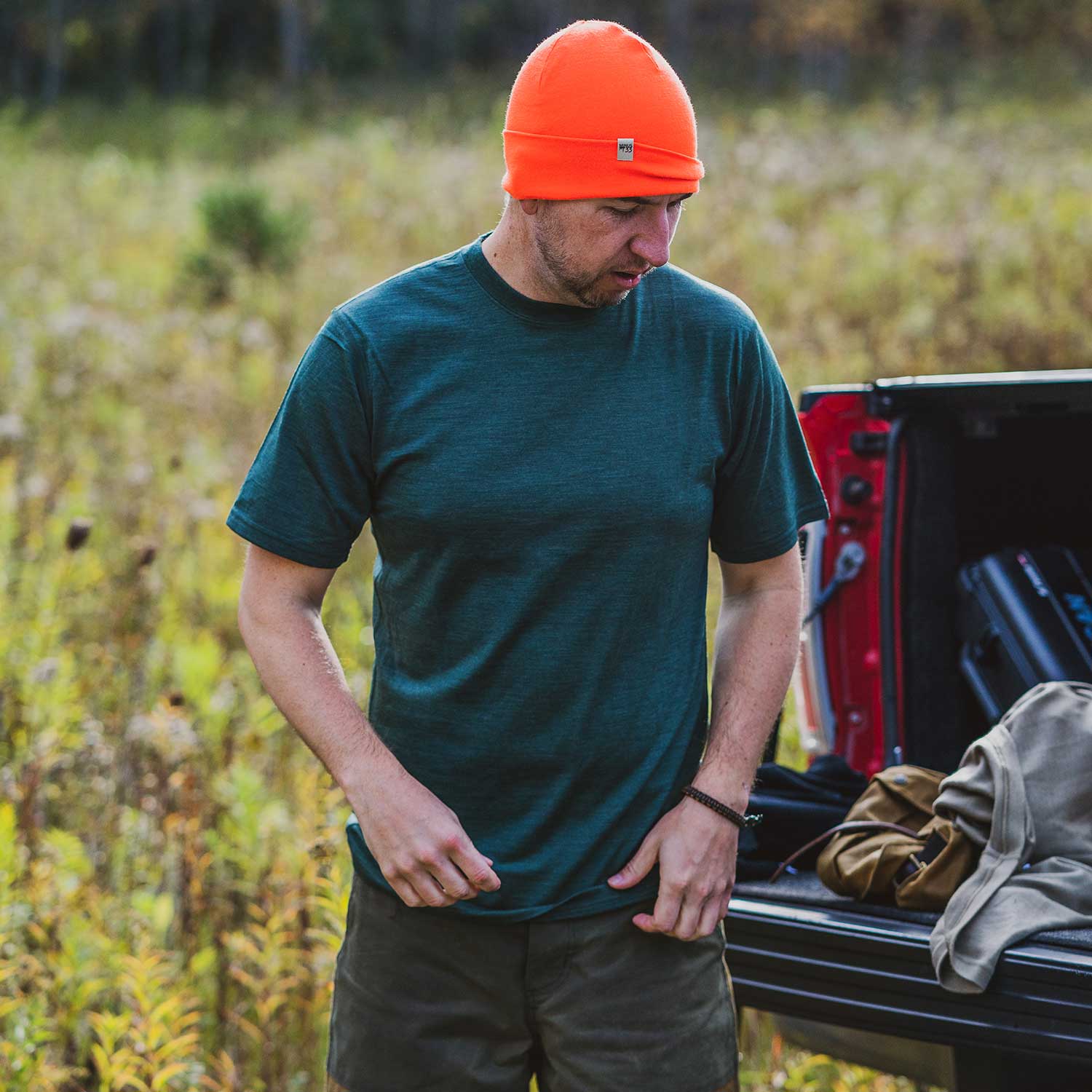 Lightweight - Algonquin Men's T-Shirt Crew 100% Merino Wool - My Men's Shop