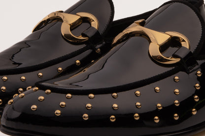 The Jupiter  Shoe Black Spike Leather  Bit Dress Loafer Limited Edition Men  Shoe