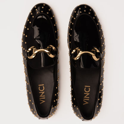 The Jupiter  Shoe Black Spike Leather  Bit Dress Loafer Limited Edition Men  Shoe