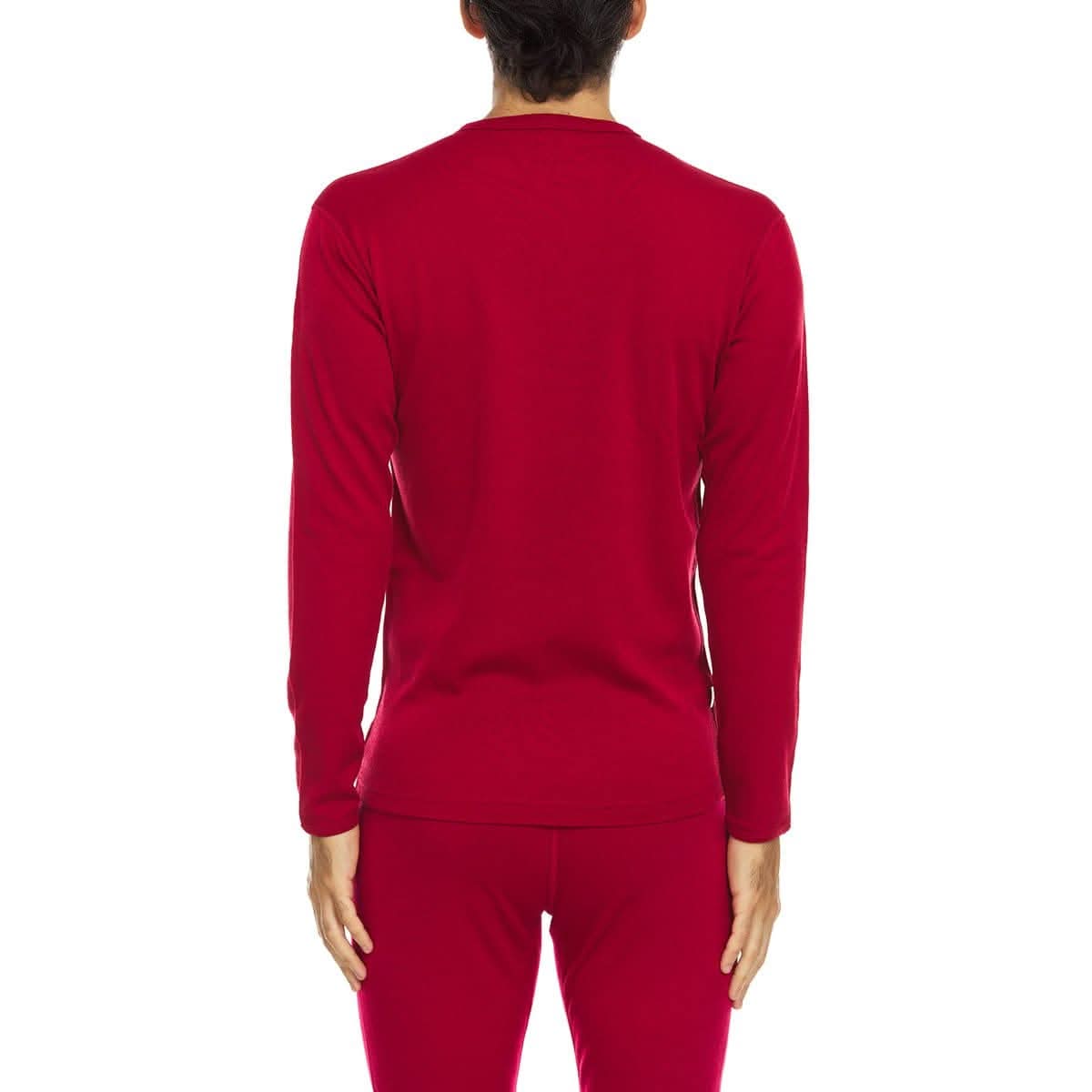 Camiseta térmica de lana para hombre, capa base de peso medio - 100% lana merino