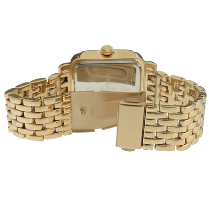 Women's 38X30mm Gold Tank Bracelet Watch Panther Link Bracelet