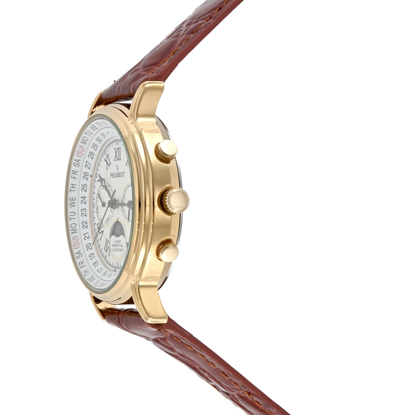 Men's Vintage Multi-Function Moon Phase Watch with Perpetual Calendar