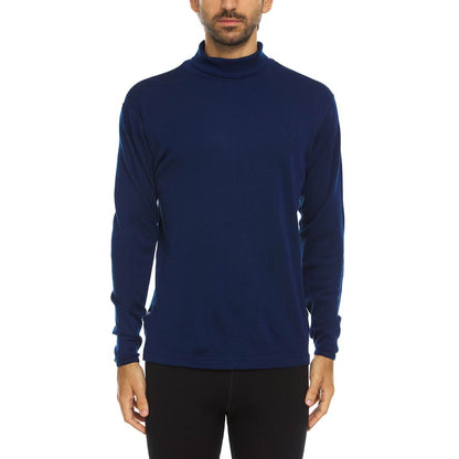 Cuello alto de lana de peso medio para hombre - 100 % lana merino