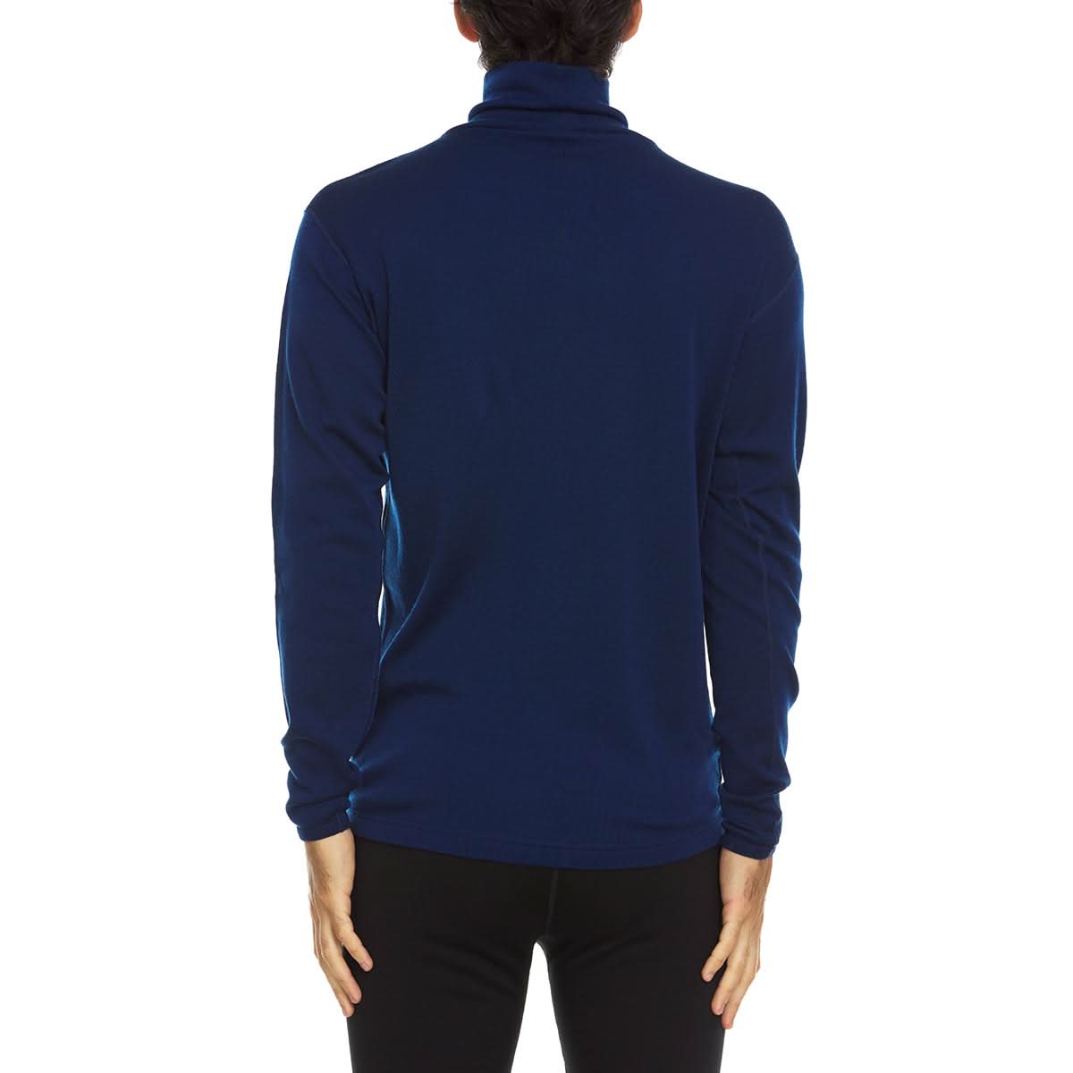 Cuello alto de lana de peso medio para hombre - 100 % lana merino
