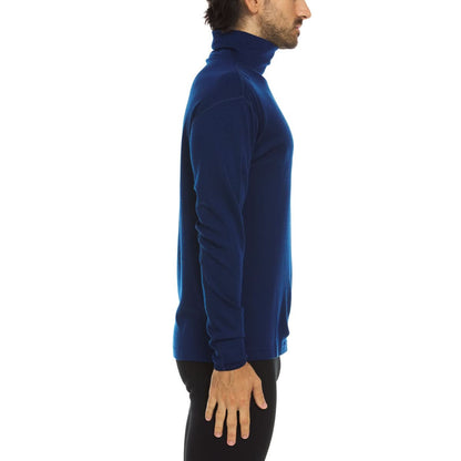 Cuello alto de lana de peso medio para hombre - 100 % lana merino