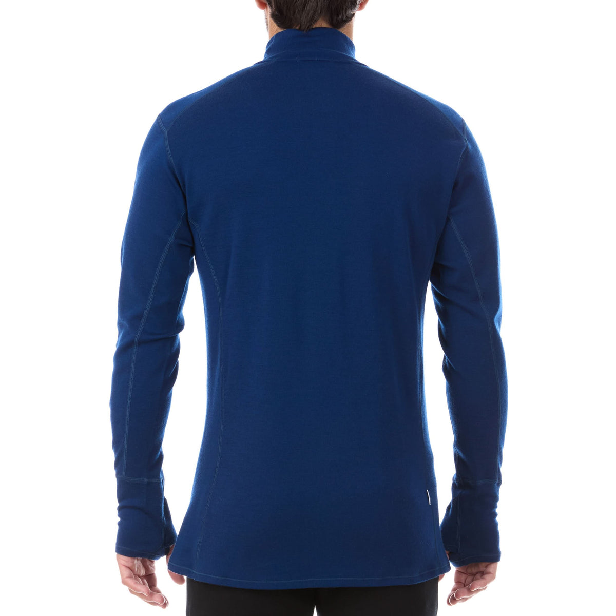 Cremallera de 1/4 de lana de peso medio para hombre - 100% lana merino