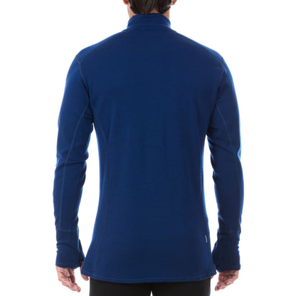Cremallera de 1/4 de lana de peso medio para hombre - 100% lana merino