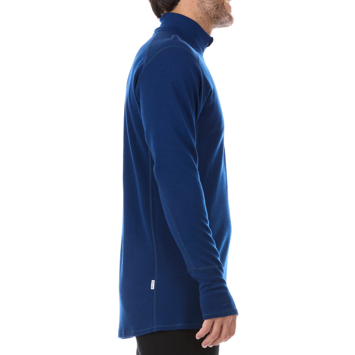 Cremallera de 1/4 de lana de peso medio para hombre - 100% lana merino