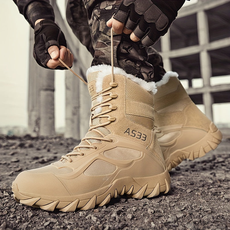 Mens Tactical Snow Boots for Outdoor Winter Adventures - My Men's Shop