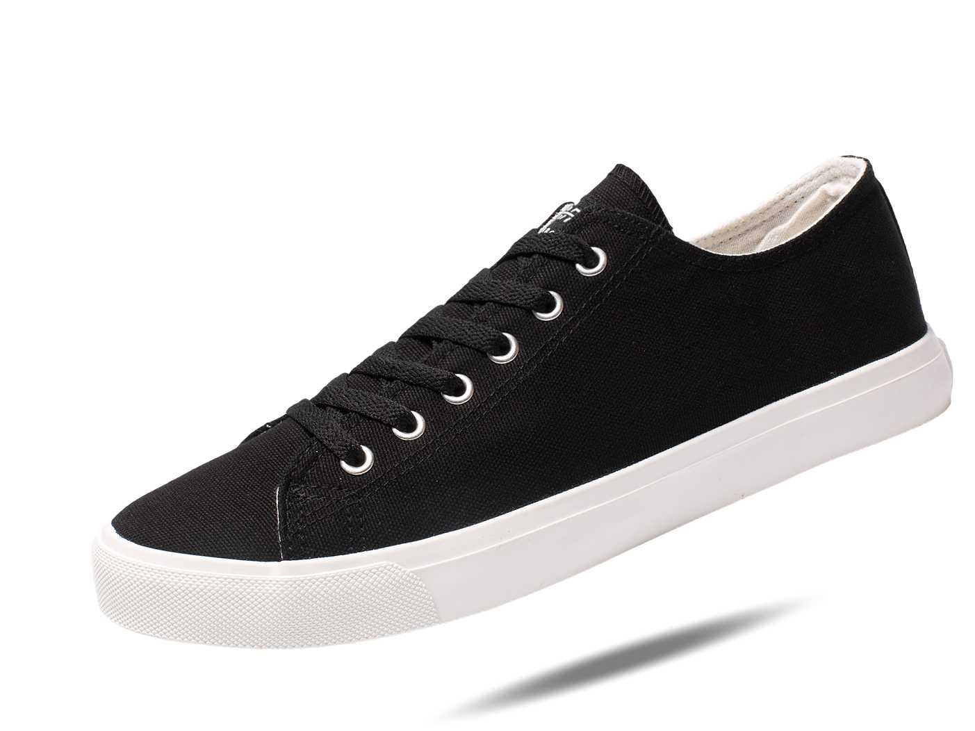 Retro Black/White Canvas Sneakers Unisex Size - Cushioned Insole - My Men's Shop