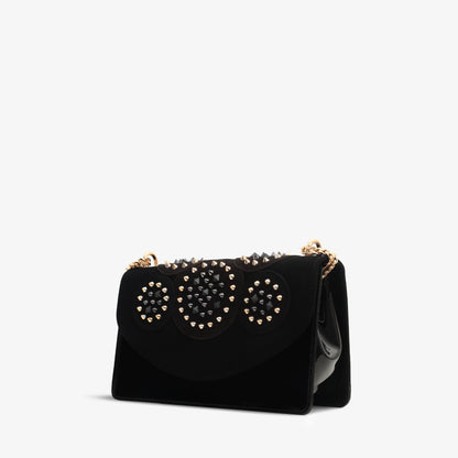 The Infanta Black Spike Leather Handbag