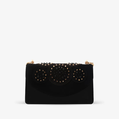 The Infanta Black Spike Leather Handbag