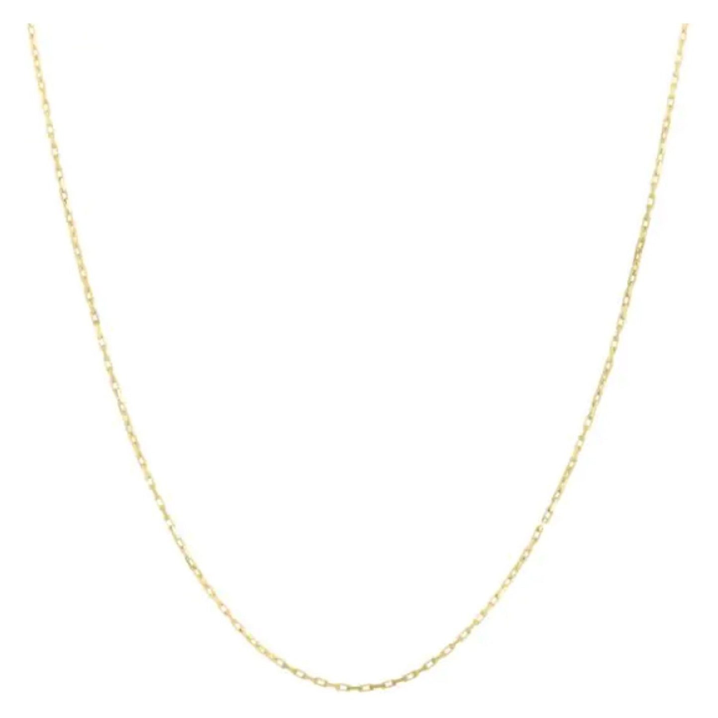 Cadena de oro amarillo de 14k, estilo cable francés (1.30 mm)