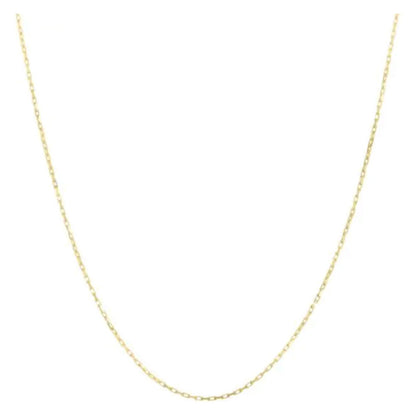 Cadena de oro amarillo de 14k, estilo cable francés (1.30 mm)