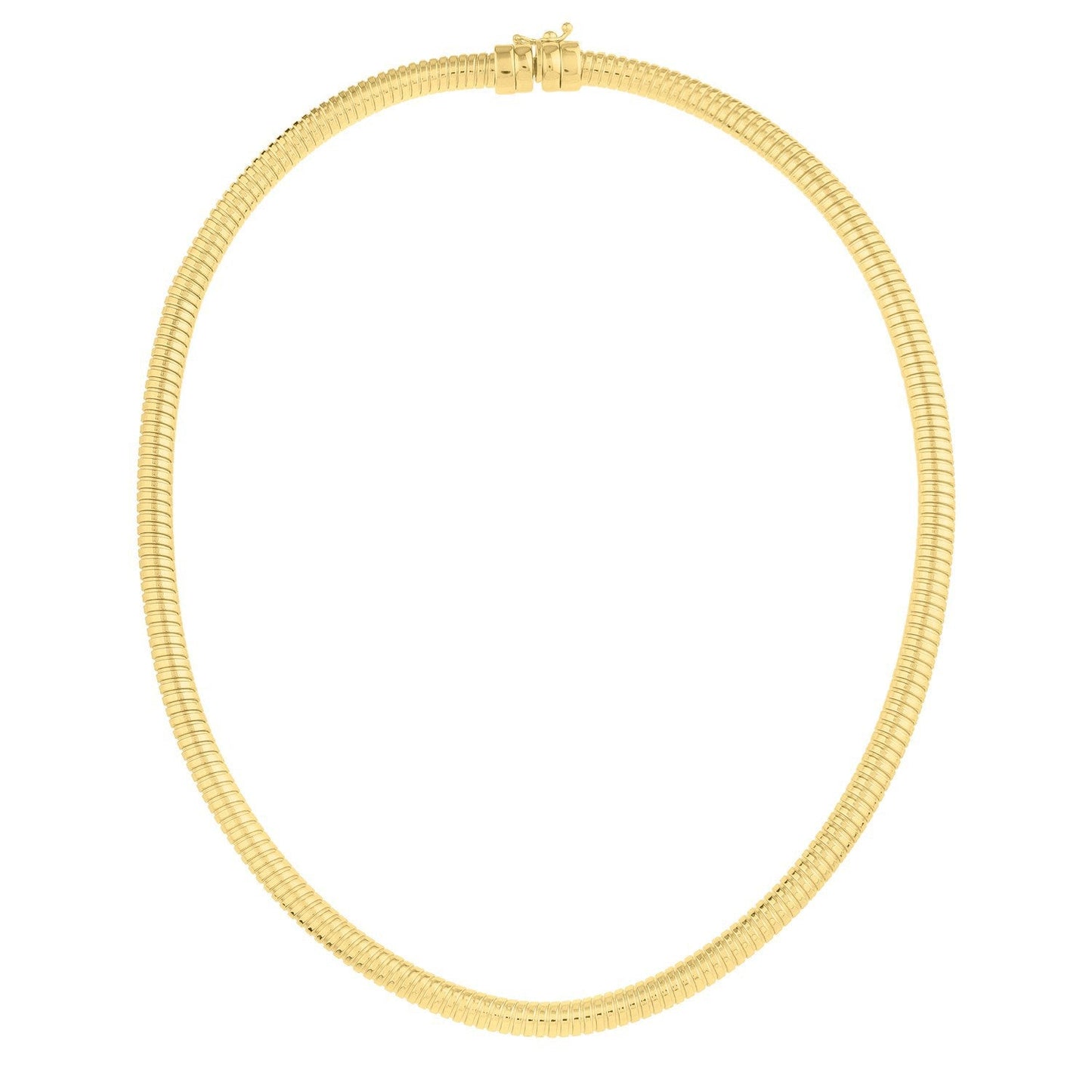 Collar Tubogas de Oro Amarillo de 14k (5.00 mm)