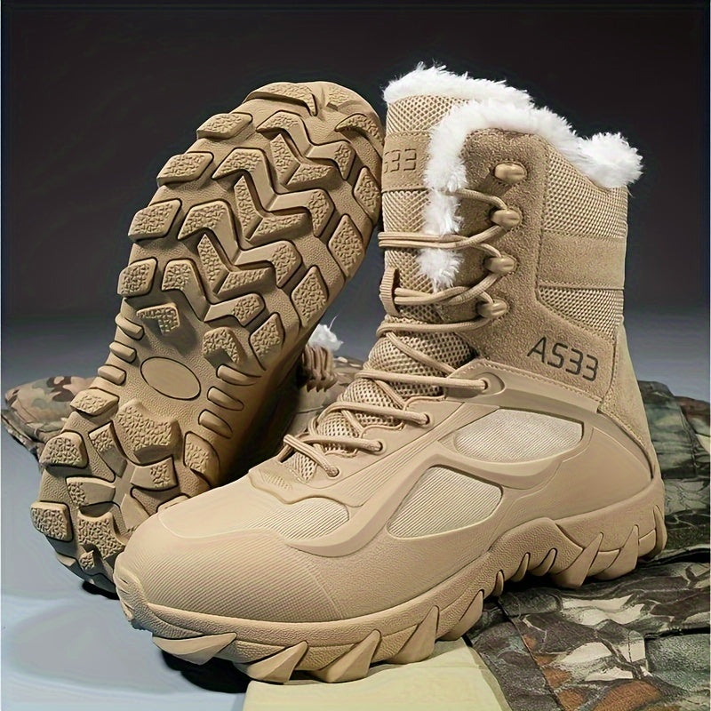 Mens Tactical Snow Boots for Outdoor Winter Adventures - My Men's Shop