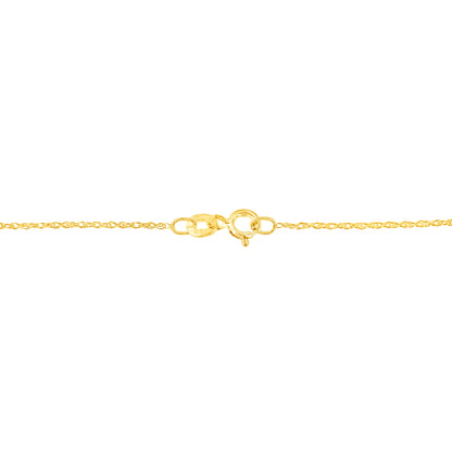 Collar con colgante de corazón abierto con diseño de diamante baguette de 1,00 Cttw en plata de ley .925 chapada en oro amarillo de 14K, 45,72 cm (color I-J, claridad I1-I2)