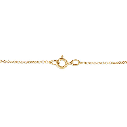 Collar con colgante de cruz de filigrana con diamantes de color champán de 1/4 Cttw (color K-L, claridad I1-I2) de plata de ley .925 con baño de oro amarillo de 10K - 18"