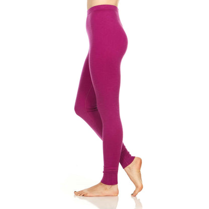 Midweight Women's Wool Bottom Thermal Base Layer - 100% Merino Wool