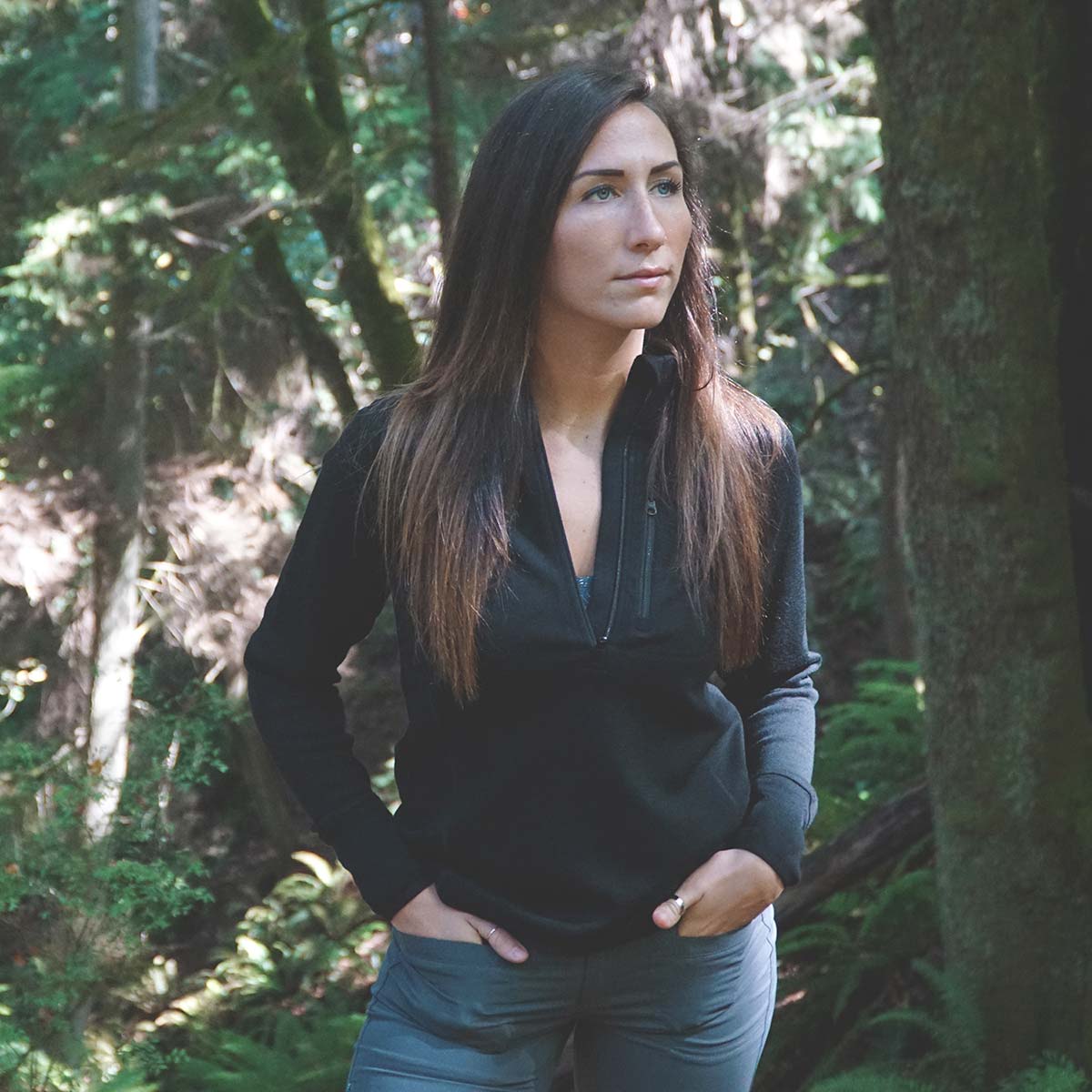 Expedition - Women's Wool 1/4 Zip Wilderness - My Men's Shop