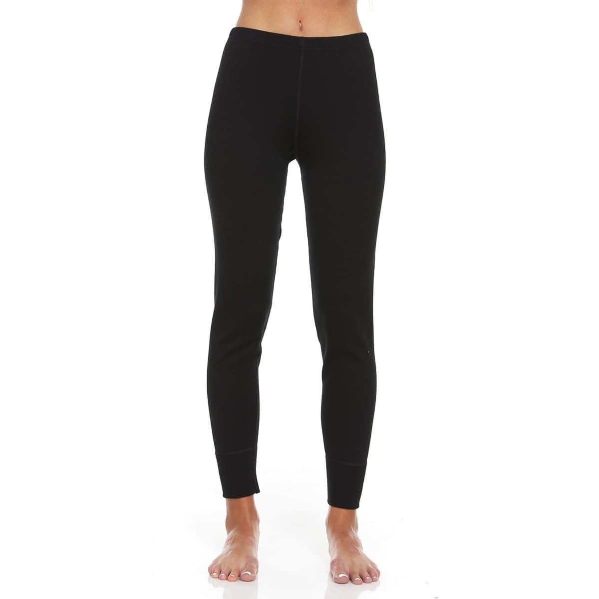 Pantalones térmicos de lana de merino de gran gramaje para mujer - 100% lana merino