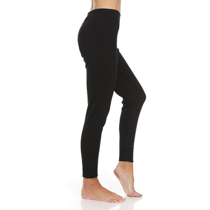 Pantalones térmicos de lana de merino de gran gramaje para mujer - 100% lana merino