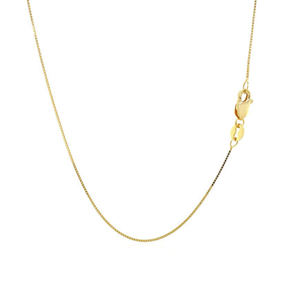 Cadena clásica de oro amarillo de 14k y 0.6mm