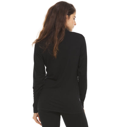 Micropolar de lana para mujer con 1/4 de cremallera - Woolverino