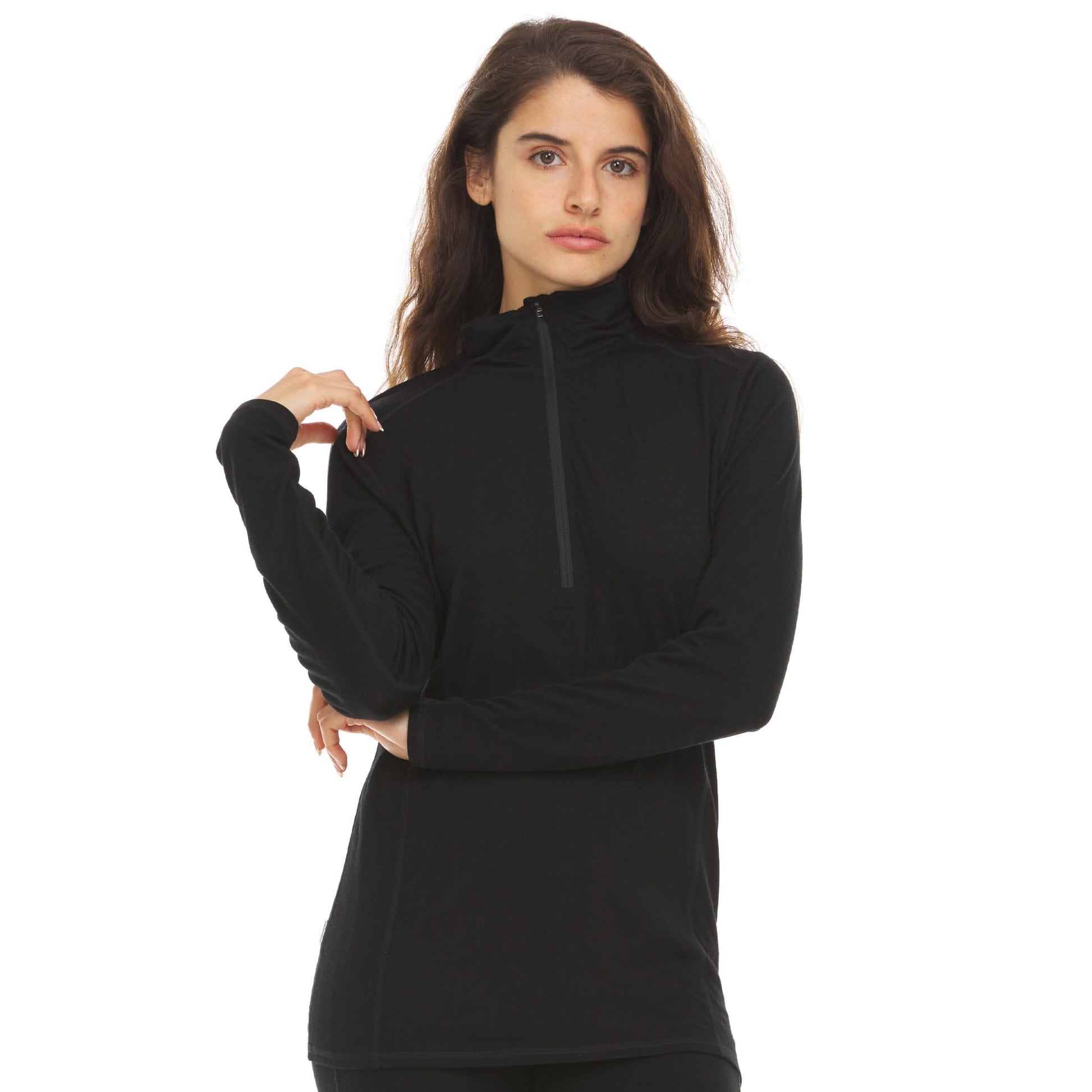 Microweight - Women's Wool 1/4 Zip Woolverino - My Men's Shop