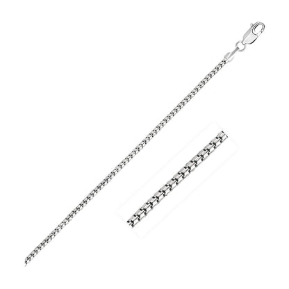 Cadena de oro blanco de 14k tipo 'Ice' de 1.3 mm