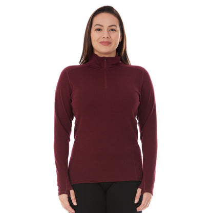 Midweight - Sequoia Women's 1/4 Zip 100% Merino Wool - My Men's Shop