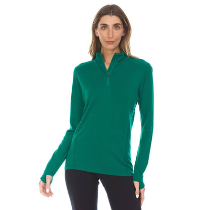 Midweight - Sequoia Women's 1/4 Zip 100% Merino Wool - My Men's Shop