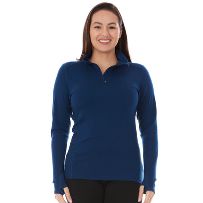 Midweight - Sequoia Women's 1/4 Zip 100% Merino Wool - My Men's Shop
