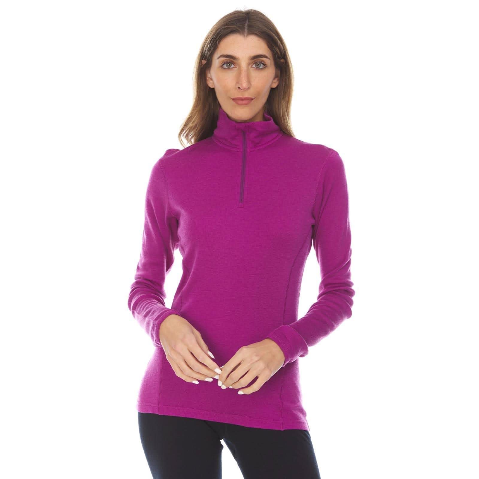 Midweight - Sequoia Women's 1/4 Zip 100% Merino Wool - My Men's Shop