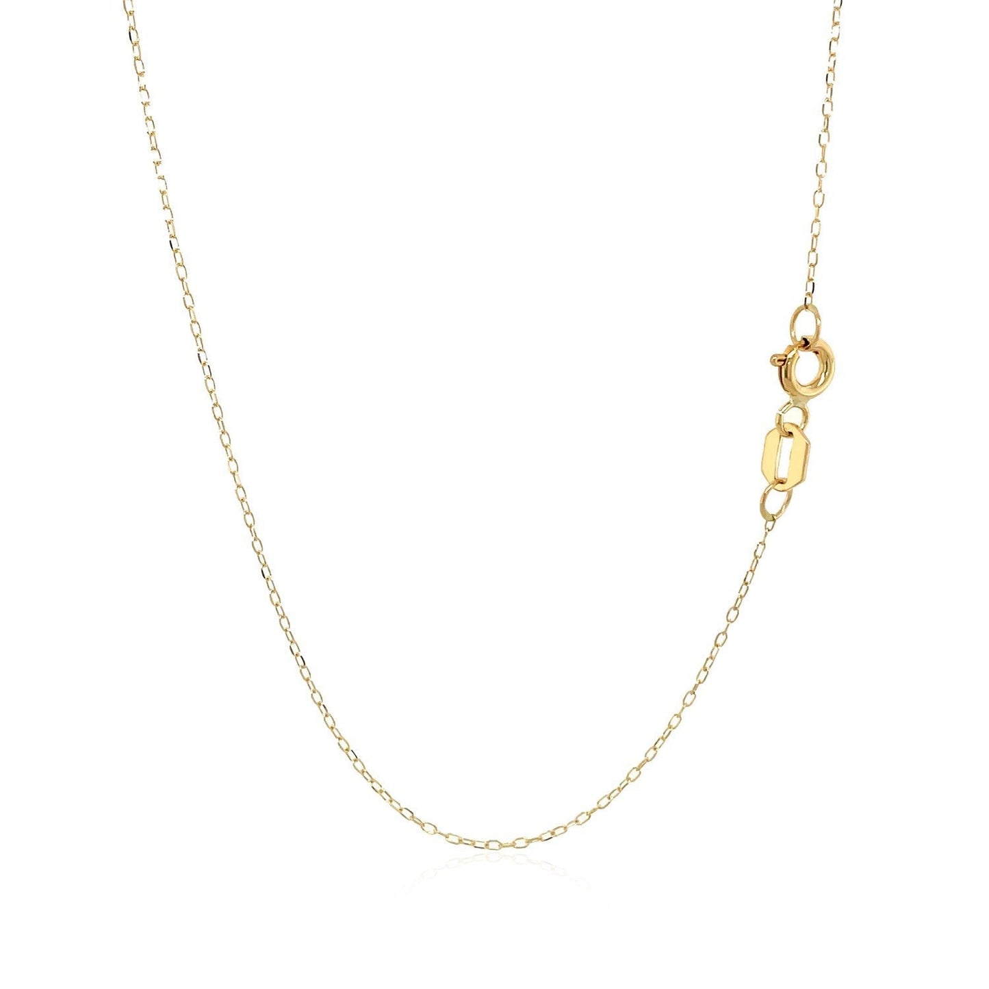 Collar de oro amarillo de 14k con símbolo de gato en nácar