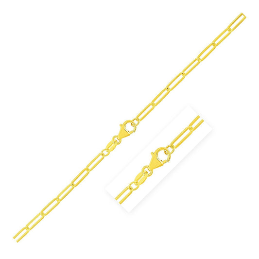 Cadena de eslabones de oro amarillo de 10K (2.50 mm)