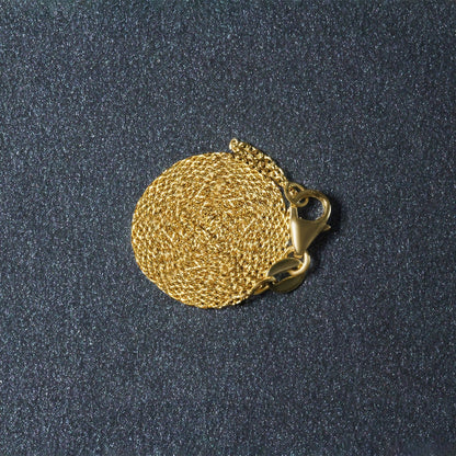Cadena de eslabones ovalados de oro amarillo de 10k (0,97 mm)