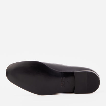 The Astoria Black Buffalo Leather Men’s Loafer