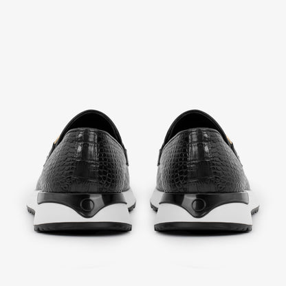 The Padova Black Leather Men Sneaker