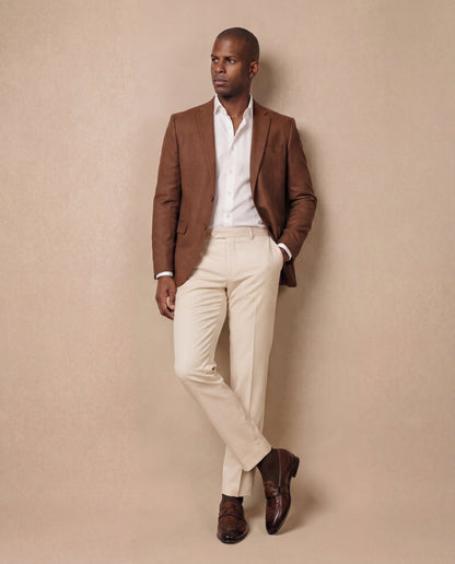 The Dorian Tan Python & Baby Buffalo Leather Loafer Men Shoe