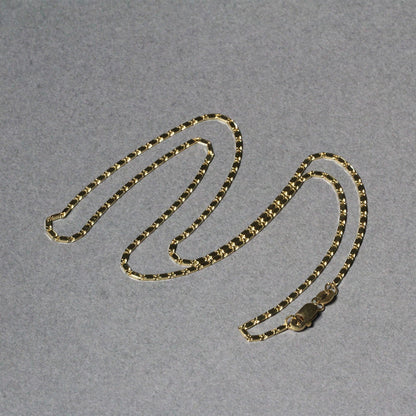 Cadena con colgante Lumina de oro amarillo de 14k y 1,0 mm
