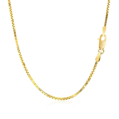 Cadena Clásica de Oro Amarillo de 14k, 1.1mm