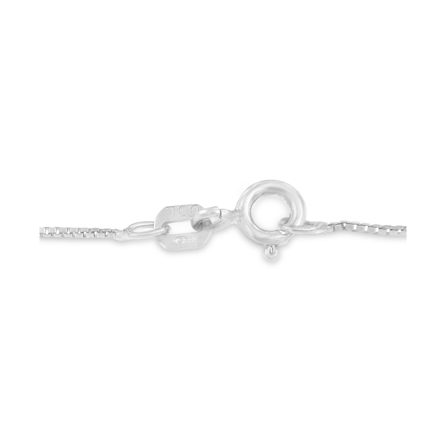 Collar con colgante de lazo de concientización de ángel acentuado con diamantes de oro tricolor de 10K (color H-I, claridad I1-I2)