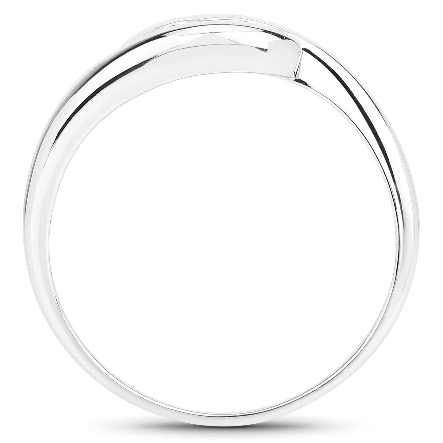 Anillo de plata esterlina .925 con topacio azul genuino de 0.74 quilates